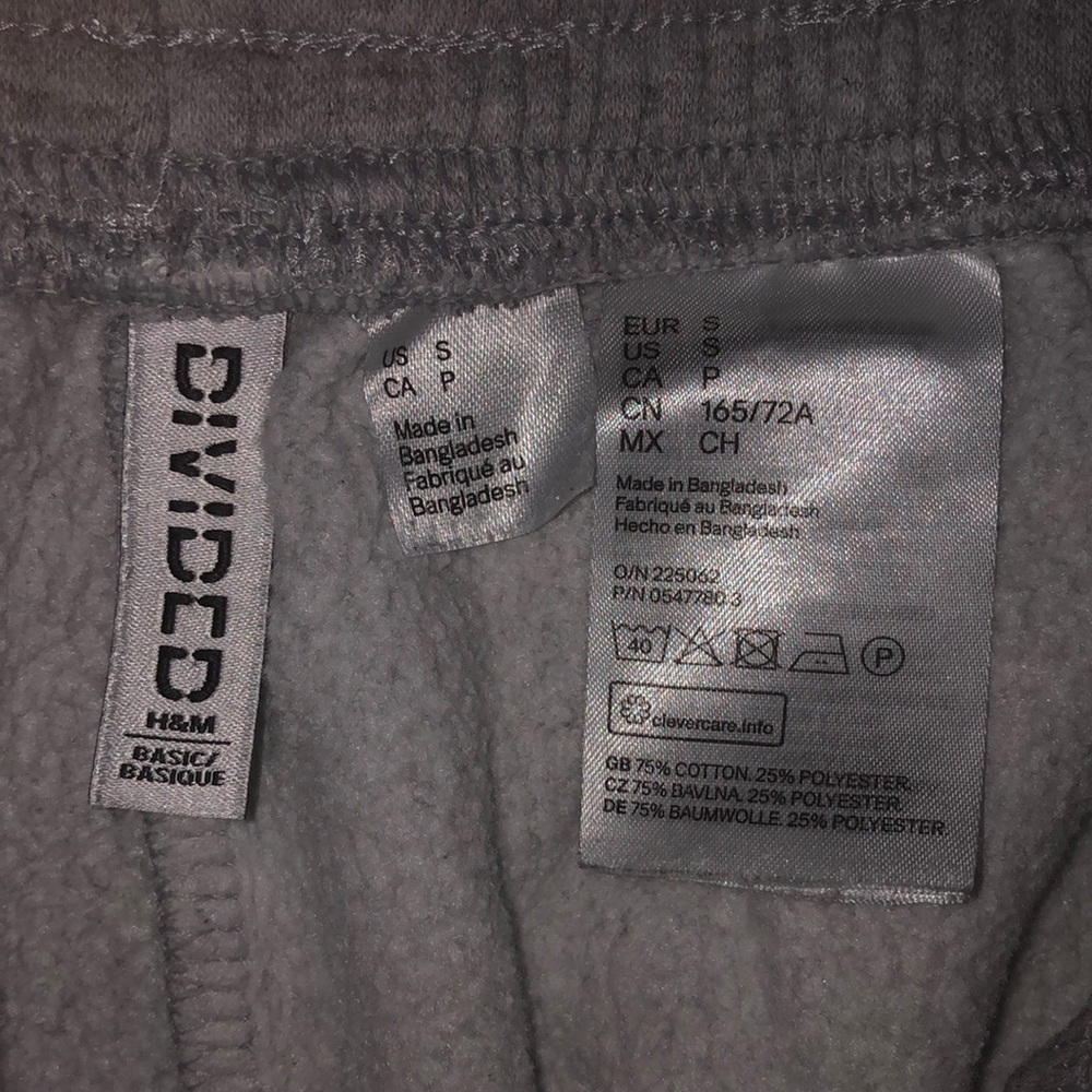 Gray sweatpants